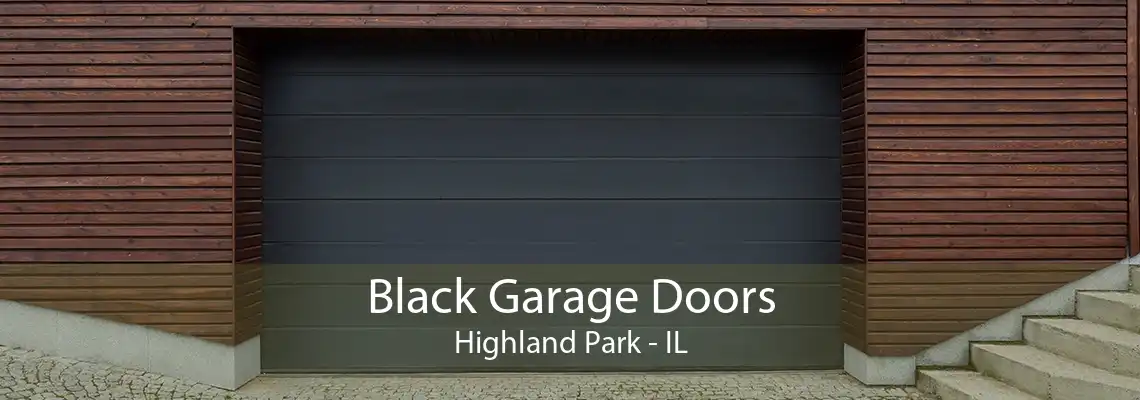 Black Garage Doors Highland Park - IL